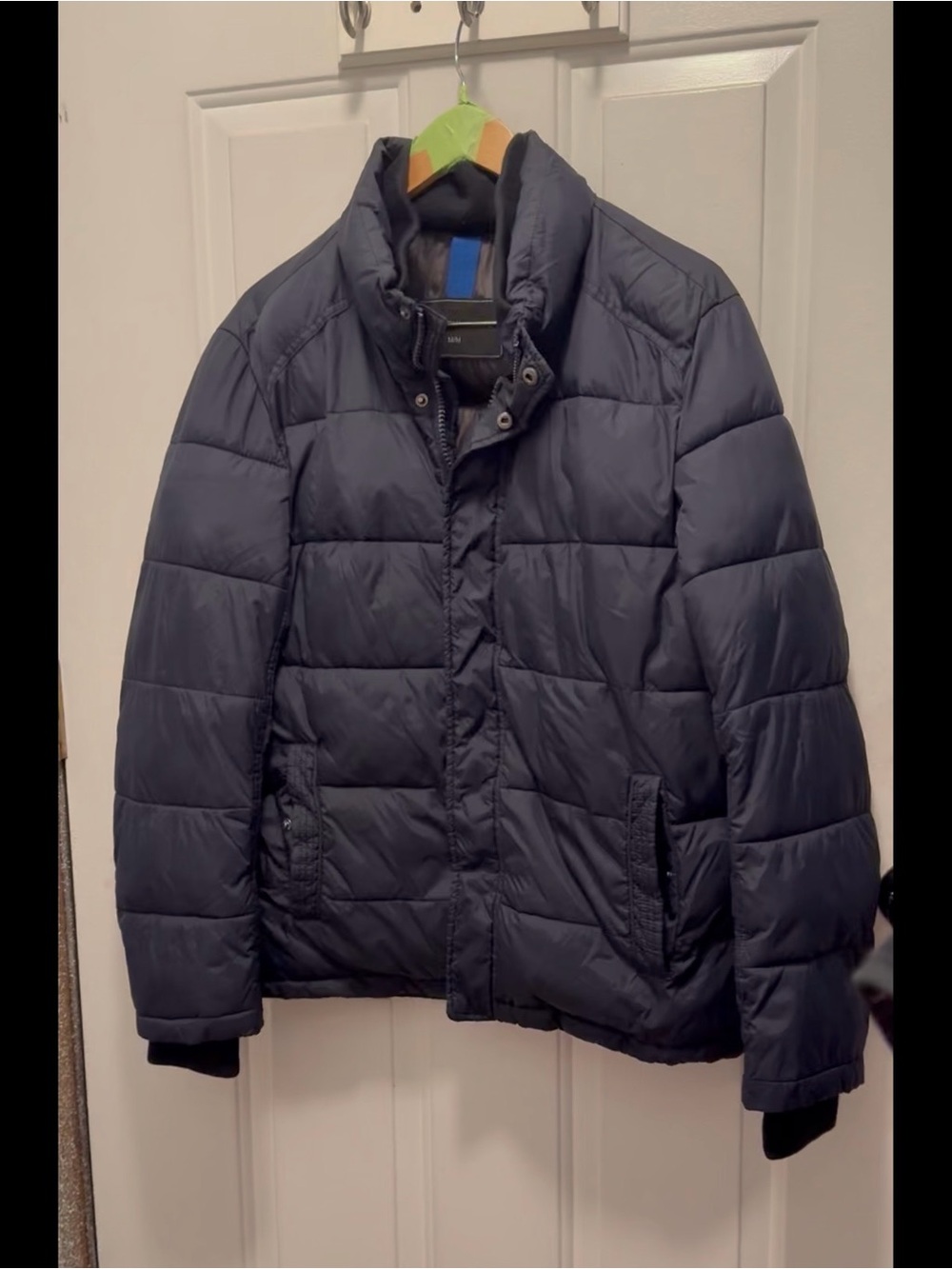Like New Andrew Marc Navy Blue Men’s Puffer Jacket